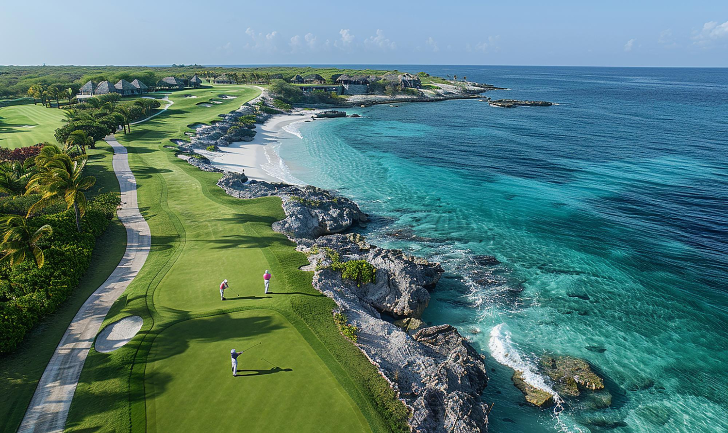 Golf vista oceano
